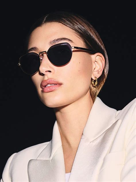 hailey bieber versace sunglasses|Hailey Bieber Talks Her New Eyewear Line and What She’s.